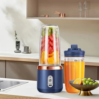 400ML Mini Liquidificador Portátil 8 Lâminas De Suco De Alimentos Misturador