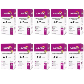 Kit 10x Lavitan A-z Mulher - Polivitamínico 60 Comprimidos