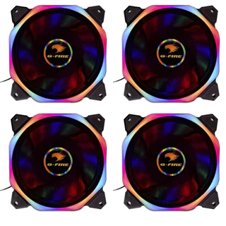 Kit 4 Fan Cooler Gamer Led Rgb 120x120mm