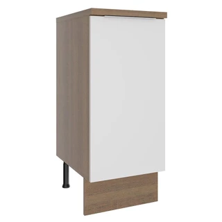 Balcão Madesa Stella 35 cm 1 Porta - Rustic/Branco em Oferta na Shopee