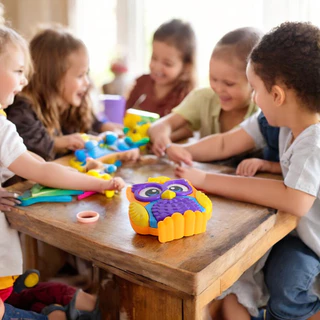 Brinquedo Quebra-Cabeça Corujinha Infantil Bebê Didático Pedagógico