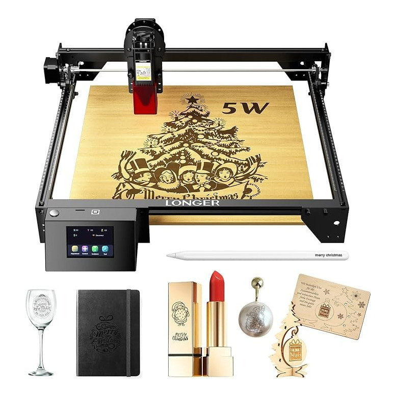 Impressora a laser para gravação e corte 60w Cnc-40x40cm LONGER ...