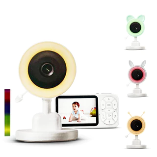 Baba Eletrônica Com Monitor Visão Noturna, Câmera c/ Audio Sensor de Temperatura em Oferta na Shopee