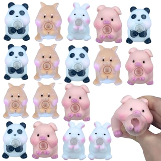 Kit C/ 18 Brinquedos Espreme e Aperta Anti Estresse Bolinha Animais Divertido Sortido - Castela
