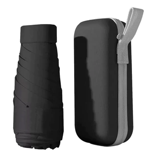 Mini Guarda Chuva Bolsa Cápsula De Bolso Portátil Anti-uv Ultra Compacto Pequeno em Oferta na Shopee