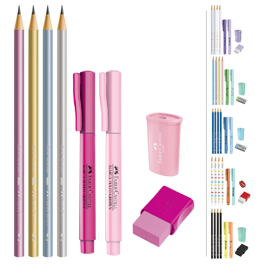 Kit Material Escolar / Volta às Aulas Faber Castell