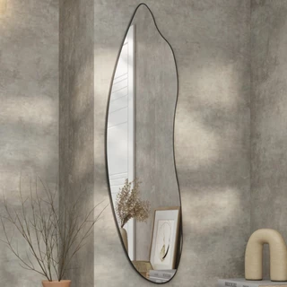 Espelho Decorativo Orgânico 120cm 100% Mdf Preto Fosco Es18 - Dalla Costa