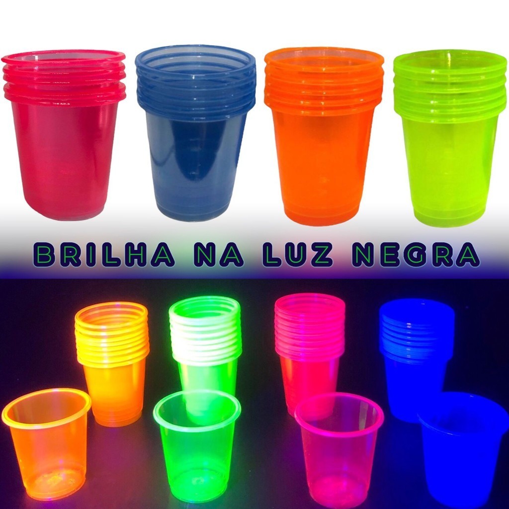 Mini Copo Shot Tequila Neon 30ml C/10 Unid Escolha Sua Cor | Shopee Brasil