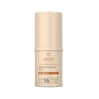 Protetor Solar Facial Adcos Stick Alta Cobertura FPS55 Peach 17g