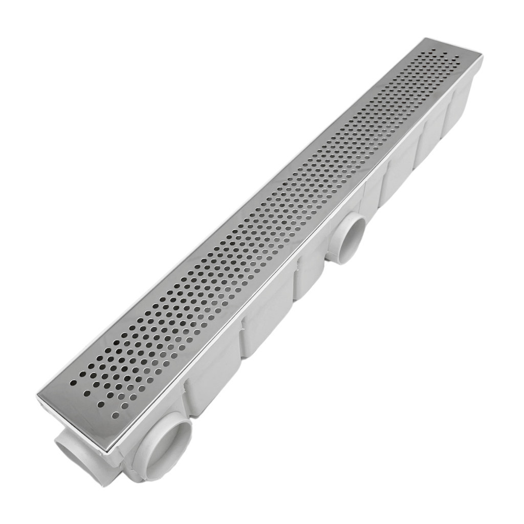 Ralo Linear 6x50 Inox Perfurado Quintal Coletor Branc | Shopee Brasil