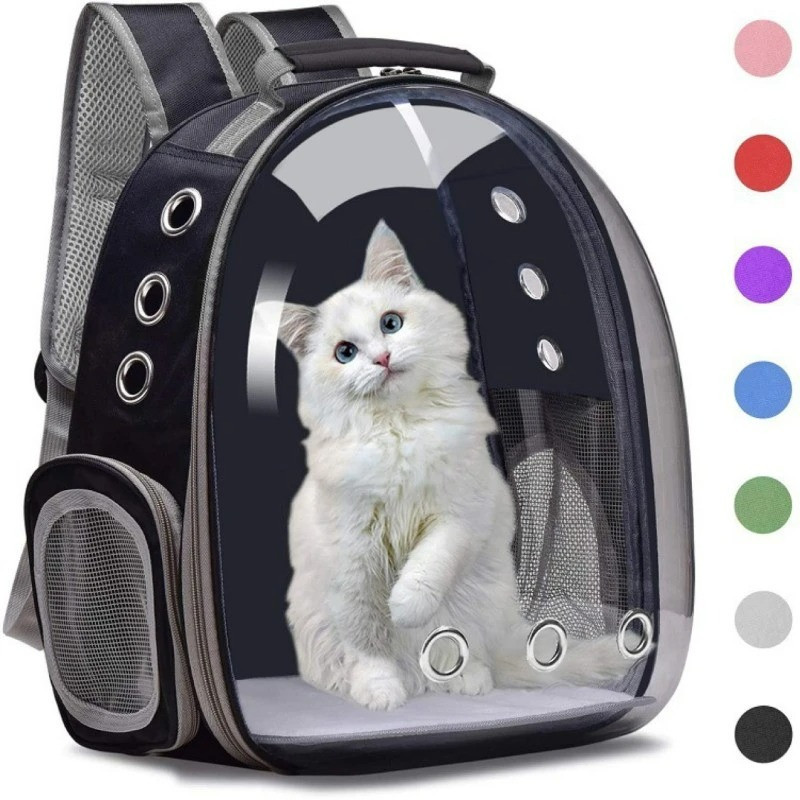 Mochila Astronauta Transparente Visão Passeio Respirável Para Gato Animais