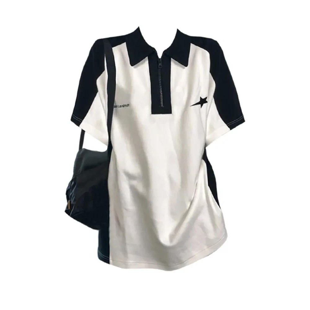 Y2K Roupa De Rua Vintage Coreana Casual Acubi Harajuku Egirl Camisetas De Manga Curta Grunge Estética Tês De Tamanho Superior Roupas