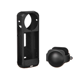 Capa Protetora De Silicone Para Insta360 X4 Com Tampa De Lente , Antiderrapante Macia , Acessórios De Câmera