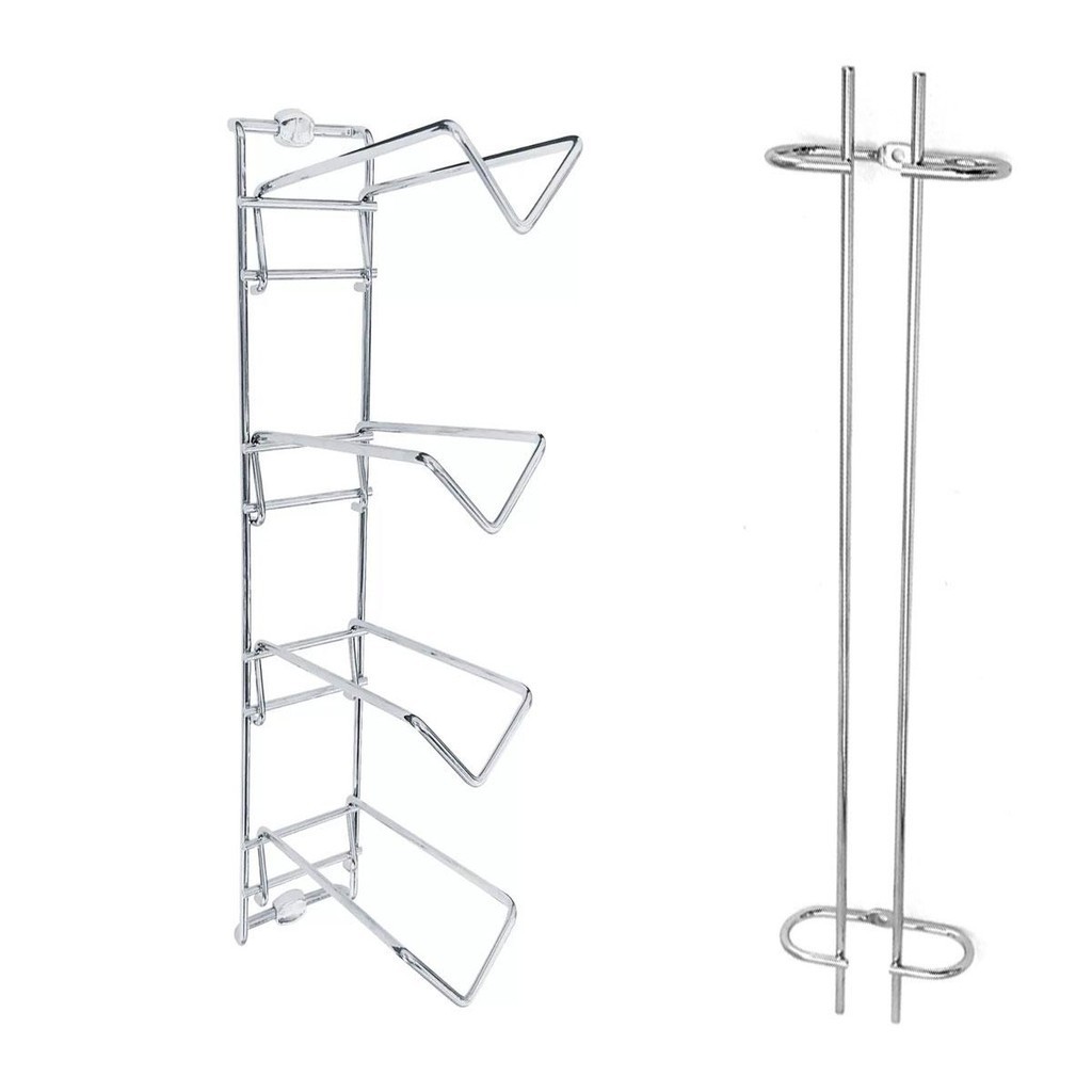 Conjunto Portas Taças 42cm e Suporte Adega de Parede para Garrafa de ...