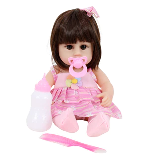 Bebê Sweetie Reborn Lançamento Especial Roupa Rosa Faz Xixi