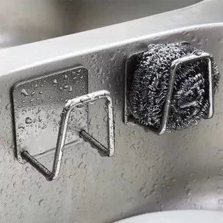 Aço inoxidável Suporte Porta Esponja para bucha de pia Prateleira de cozinha