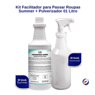 Kit Finalizador de Roupas Finisherfresh 1L Spartan + Frasco Pulverizador 1L Ecolab