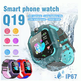Q19 Estudante Do Ensino Fundamental Gênio Tela De Toque Completa Foto Multifuncional Smartwatch Relógio Inteligente De P