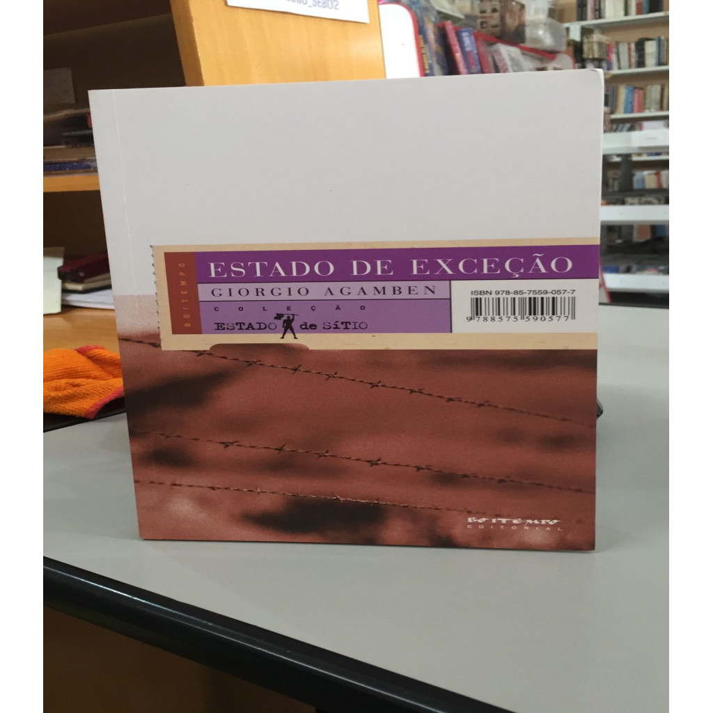 Estado de Exceção (Usado) autor Agamben, Giorgio | Shopee Brasil