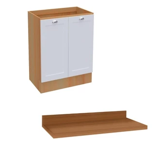 Balcão de Cozinha Ditália Denver com tampo Rv/Br CD-1012