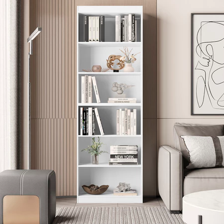 Livreiro com prateleira/organizador/sapateira para quarto infantil 2 módulos gold branco