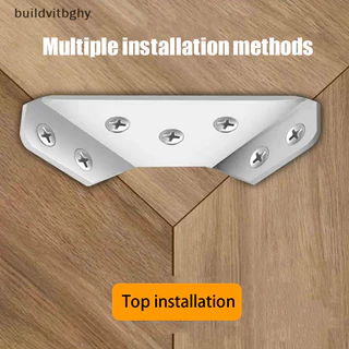 Constrói 10pcs Conector Universal De Canto De Móveis Aço Inoxidável Suporte Para Prateleira De Madeira