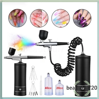 Mini Aerografo Compressor De Ar 0.3mm for Para Pistola De Pintura/Airbrush Arte Em Unha/Bolo/Nano/Névoa/Oxigênio/Pulverizador/Aerógrafo barbeiro barbearia pulverizador de tinta