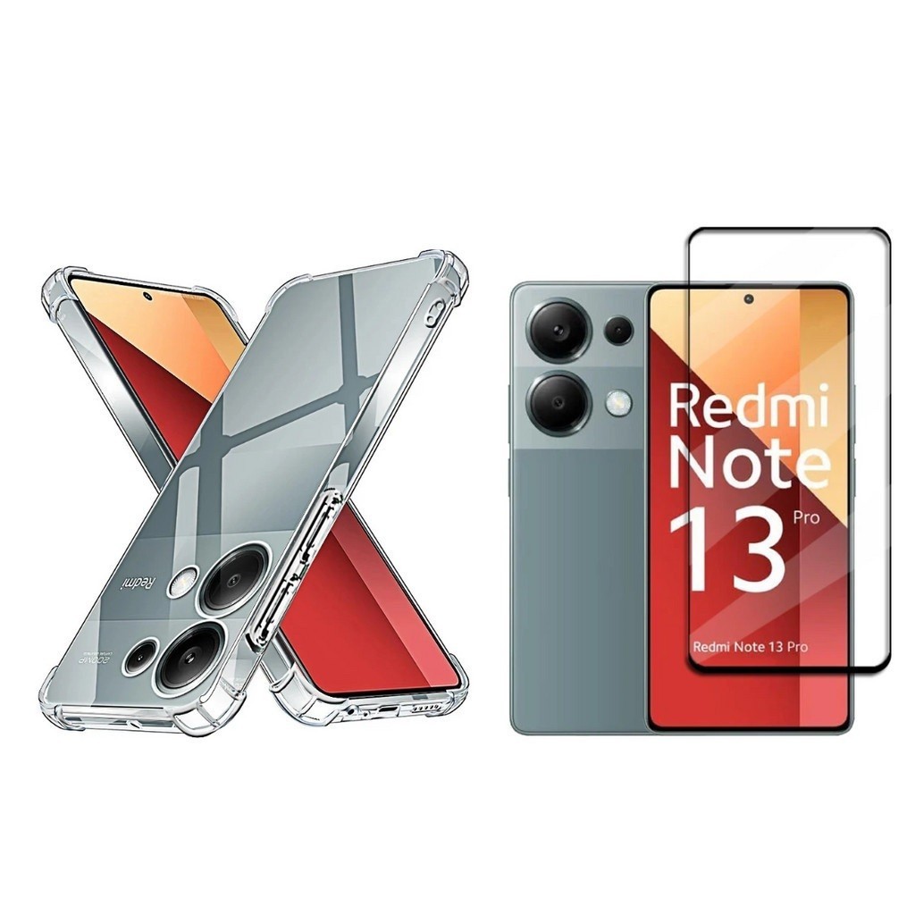 Capa Case Capinha Anti Impacto Para Redmi Note 13 Pro 5G + Película 3D Vidro Temperado