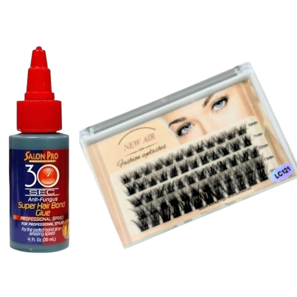 Kit Extensao Cilios Cola 30 Sec Adesivo 30 Segundos + Tufinho Cilios ...