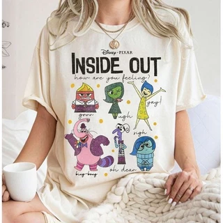Pixar Inside Out Gráfico 100 % Algodão Camiseta De Pescoço Em O Para Homens