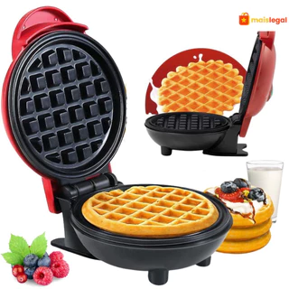 Mini Máquina de Waffles Elétrica Casa Cozinha Fazer Waffle Panquecas Automático