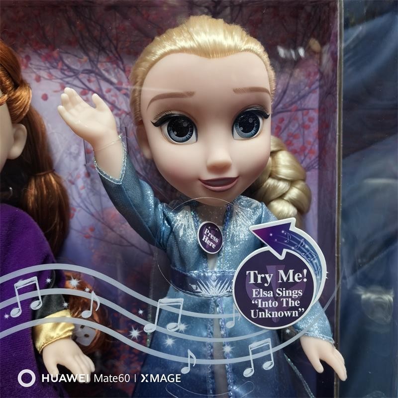 Genuíno Disney Same Style Frozen 2 Elsa Anna Vestir Boneca Doll Doll ...