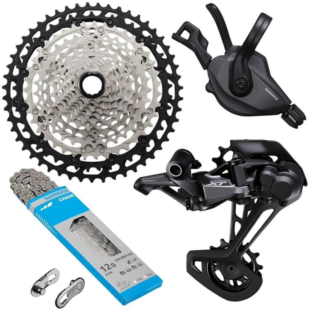 KIT SHIMANO DEORE XT M8100 1X12V 4 PÇS- CÂMBIO TRASEIRO + ALAVANCA