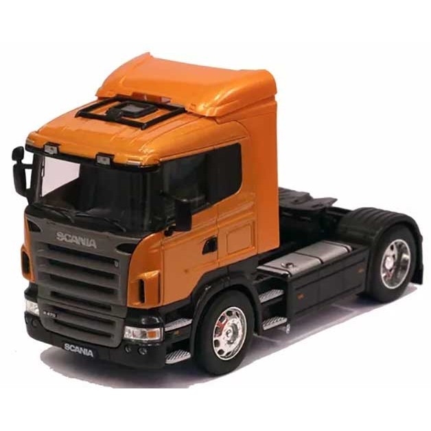 Miniatura Caminhão Scania R470 Laranja Welly 1/32