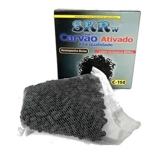 Carvão Ativado Para Filtro Aquários C-150 Peletizado Com Bolsa 150g - SKRw