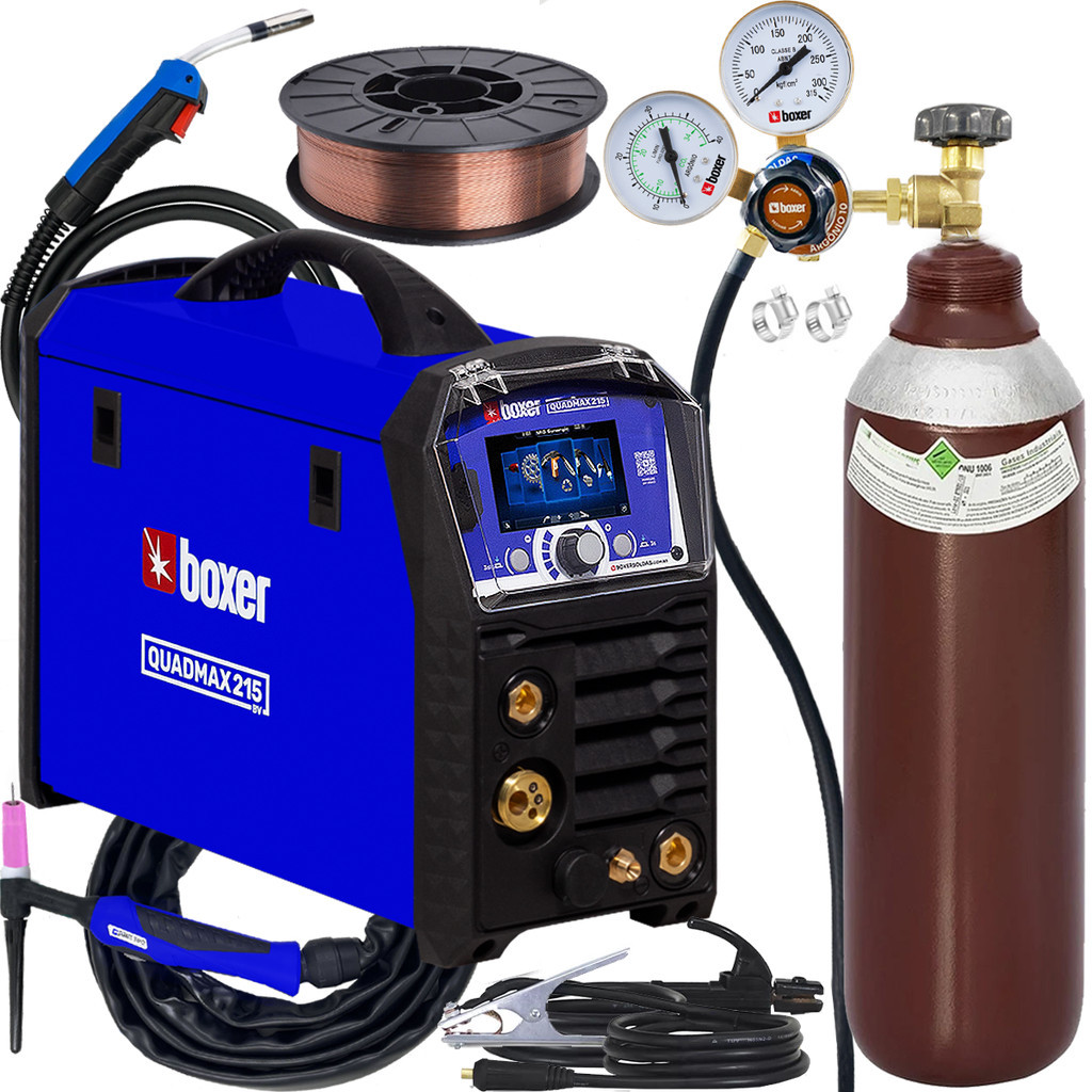 Maquina De Solda Inversora Multiprocesso Mig Flex 215 Bv Quadmax Tig ...