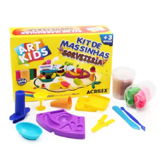 KIT DE MASSINHA DE MODELAR ACRILEX - SORVETERIA