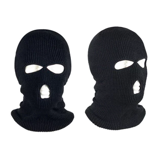 Tampa De Cabeça Mais Veludo Chapéu Quente Inverno Ciclismo Três Olhos Windproof Máscara De Malha Chapéu Anti-frio Engrossar Cabeça Cap Máscara