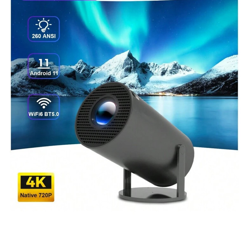 Projetor 4K HD 150 Polegadas Celular, Tv B0x, Xbox, PS, Pc, Wifi e Bluetooth HY300 Magcubic 110/220