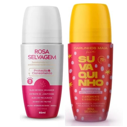 Rosa Selvagem Kit Desodorante Clareador e Desodorante Suvaquinho 2x85g