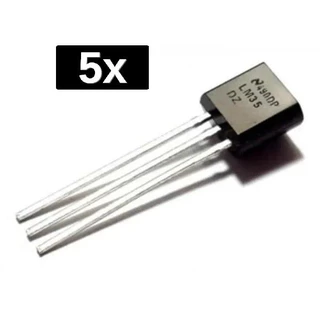 Kit 5x Sensor De Temperatura Lm35z Monitoramento da Temperatura Prototipação Arduino