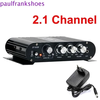 PAULFRANKSHOES ST-838 Amplificador , Subwooferoof Car MP3 HIFI , Silver 2.1 Canal 12V De Potência De Super Baixo Para Alto-Falante/Telefone/Computer/DVD