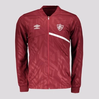 Jaqueta Umbro Fluminense Hino 2025 Vinho e Branca