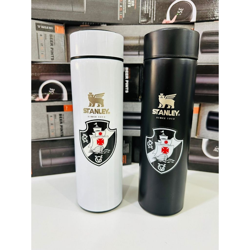 Garrafa Térmica Inox 500ml Personalizada Led Tymes De Futeboll ( VASCO)Brasileiros 2026
