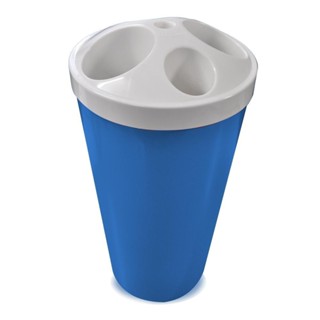 Dispensador de copos descartáveis azul - Bralimpia