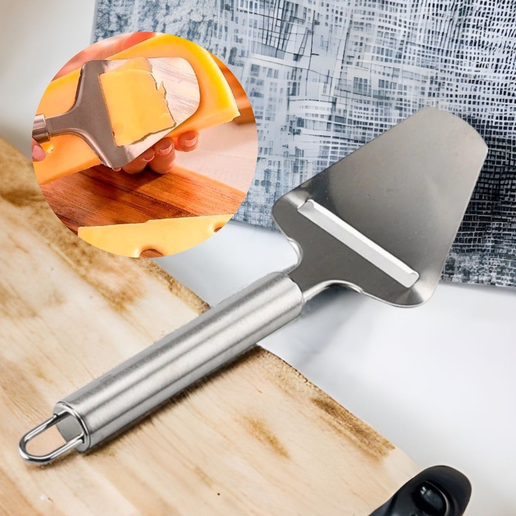 Cortador Plaina Fatiador Espátula De Queijo Inox 8x25cm Zein Resistente