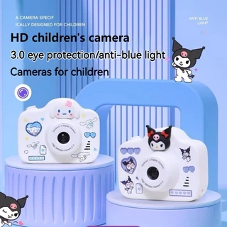 64GB Sanrio Kuromi Mini Kids Camera Cartoon Cinnamoroll Melody Câmera De Vídeo Digital Para Crianças Com Presentes De Aniversário