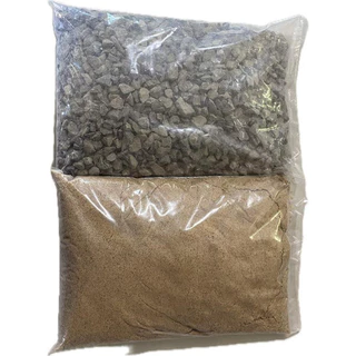 05 Kg Pedra Brita E 5kg De Areia Para Pequenos Reparos