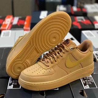 Air Force One Low gangue casual branco cem casal de homens negros e tênis femininos AF1 novos tênis marrons