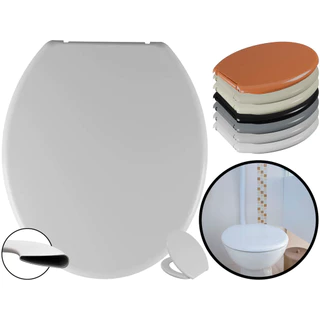 Assento Básico Com Tampa Para Privada Vaso Sanitário Oval Universal Soft Astra